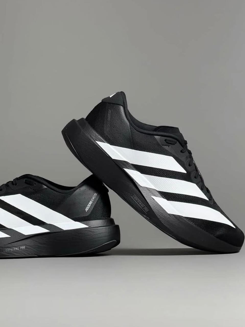 Adidas Adizero EVO SL Black with White Stripes
